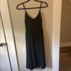 V-Neck Spaghetti Strap Ballet Midi Dress